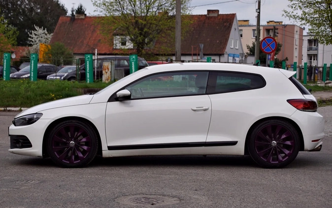 Volkswagen Scirocco cena 26900 przebieg: 219222, rok produkcji 2009 z Dobra małe 379